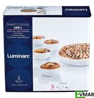 Набір форм LUMINARC SMART CUISINE, 28 см / 11 см, 5 шт. (P0888) P0888 фото