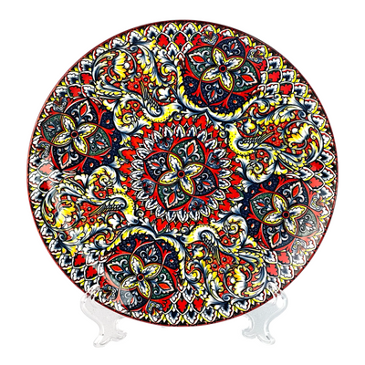 Тарілка "Мальована червона", 26.2 х 3 см (8030-466) 8030-466 фото