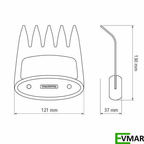 Кіготь багатоцільовий TRAMONTINA Churrasco (22846/100) 22846/100 фото