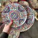 Тарілка "Мальована червона", 22 х 2 см (8030-465) 8030-465 фото 2