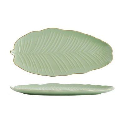 Блюдо Limited Edition LEAF GREEN GOLD, 30 x 16.8 см (B010789) B010789 фото