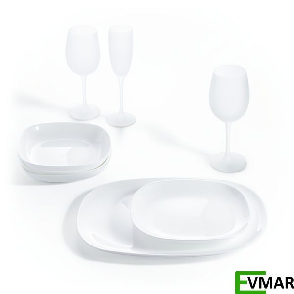 Тарілка LUMINARC SWEET LINE WHITE, 35 см (E8007) E8007 фото