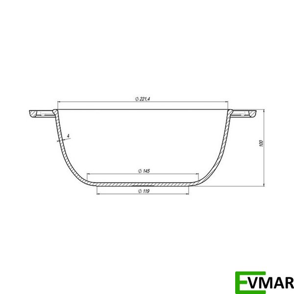 Котелок чавунний зі скляною кришкою Maysternya, 3 л (Т402С3) Т402С3 фото