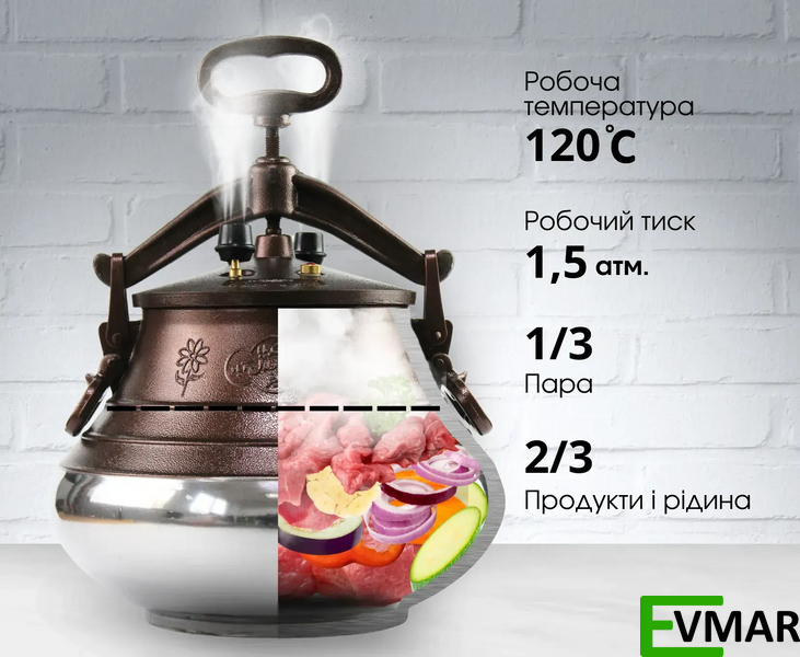 Афганський казан - скороварка, 15 л комбінований Rashko Baba (RB-15) RB15 фото