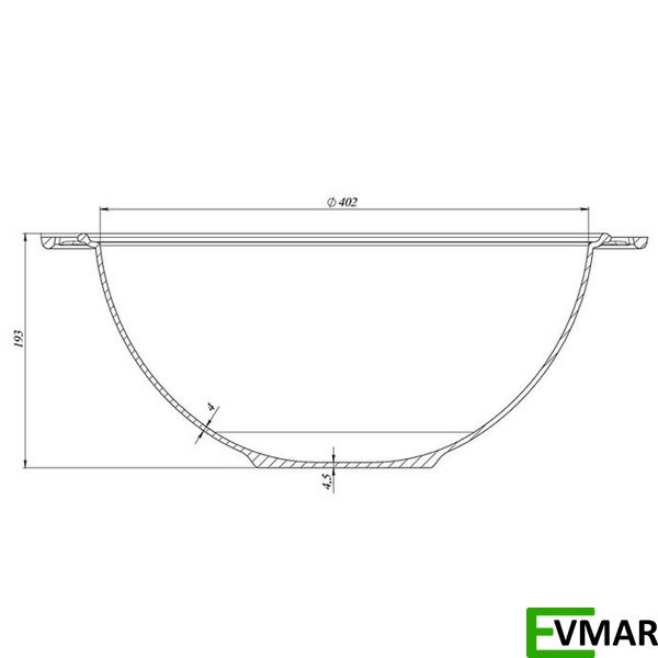 Казан узбецький Maysternya WOK з кришкою-сковородою, 15 л (V15СР) V15СР фото