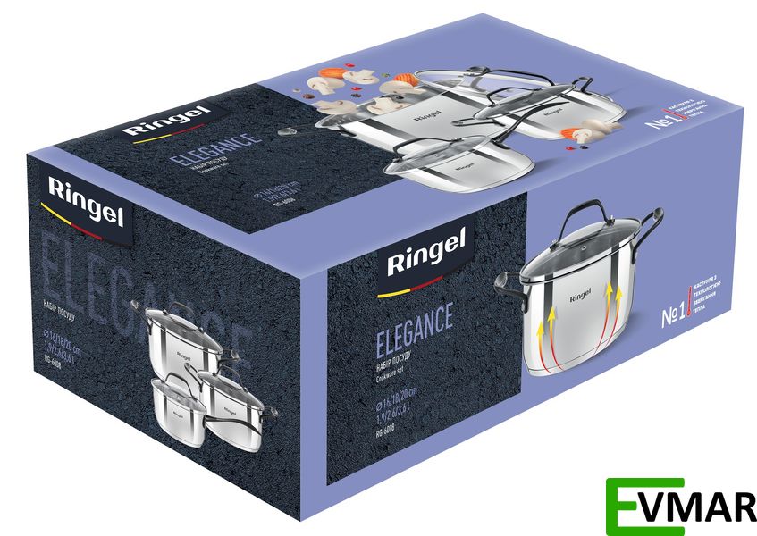 Набір посуду RINGEL Elegance (RG-6008) RG-6008 фото