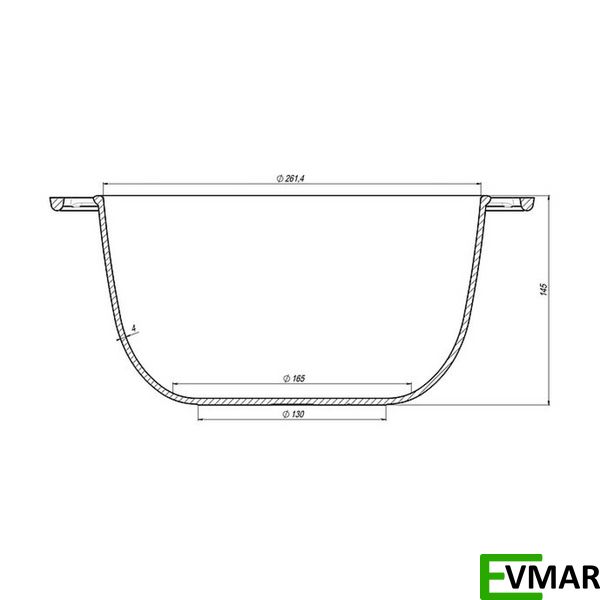 Котелок чавунний зі скляною кришкою Maysternya, 6 л (Т404С3) Т404С3 фото