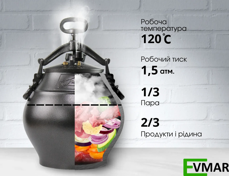 Афганський казан - скороварка, 80 л чорний Rashko Baba (SSB-80) SSB-80 фото