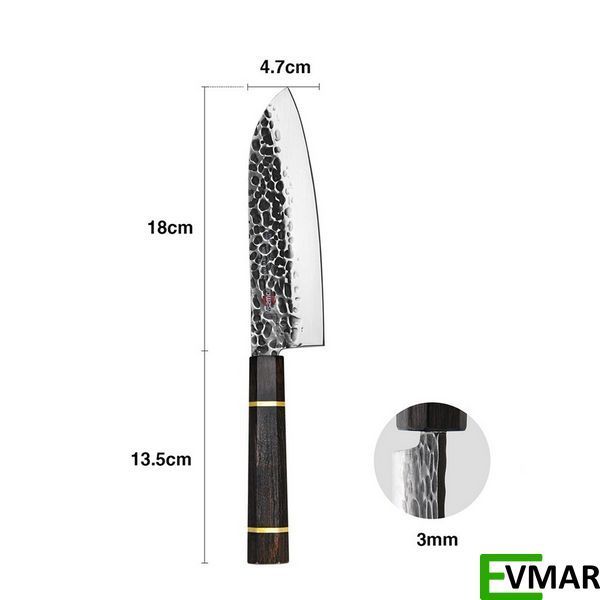 Сантоку ніж Fissman KENSEI BOKUDEN, 18 см (2553) 2553 фото
