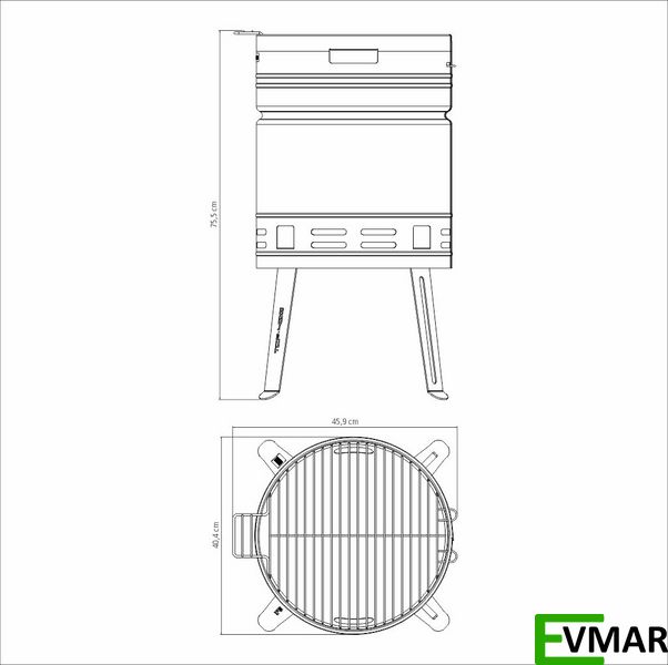 Вугільний гриль TRAMONTINA Barbecue (26500/006*) 26500/006* фото