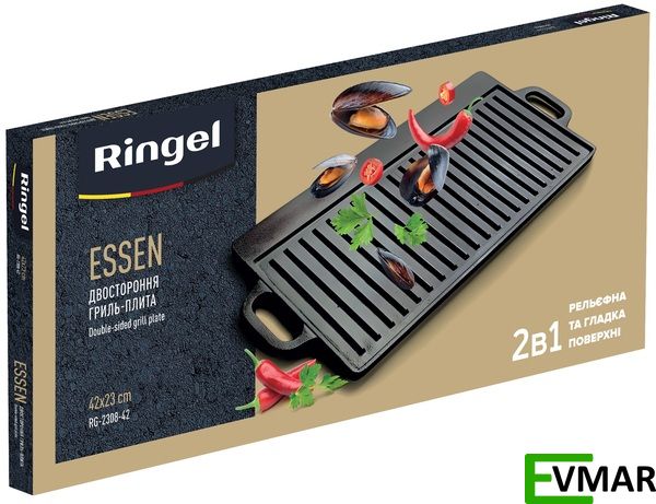 Сковорода плита-гриль RINGEL Essen, 42 х 23 х 1.5 см (RG-2308-42) RG-2308-42 фото