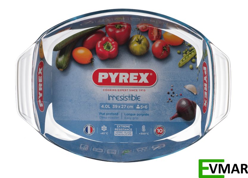 Форма овальна PYREX Irresistible, 39 х 27 х 7 см, 4 л (412B000/8044) 412B000/8044 фото