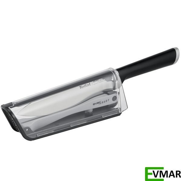 Ніж кухарський Tefal Eversharp, 16.5 см, + чохол-точилка (K2569004) K2569004 фото