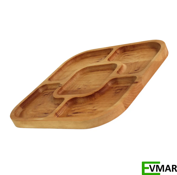 Менажниця Brizoll QUADRO, 28 см, 5 секцій (MEN2-2828) MEN2-2828 фото