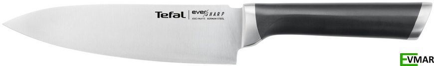Ніж кухарський Tefal Eversharp, 16.5 см, + чохол-точилка (K2569004) K2569004 фото
