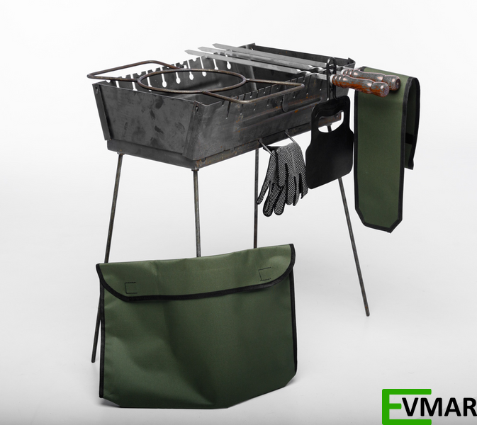 Мангал валіза розкладний переносний на 10 шампурів (MLVRP10-2C) MLVRP10-2C фото