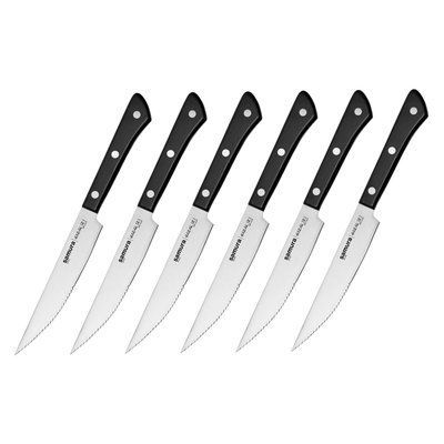 Набір із 6-ти кухонних стейкових ножів Samura Harakiri (SHR-0260B) SHR-0260B фото