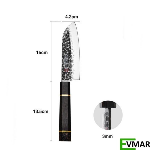 Сантоку ніж Fissman KENSEI BOKUDEN, 15 см (2556) 2556 фото
