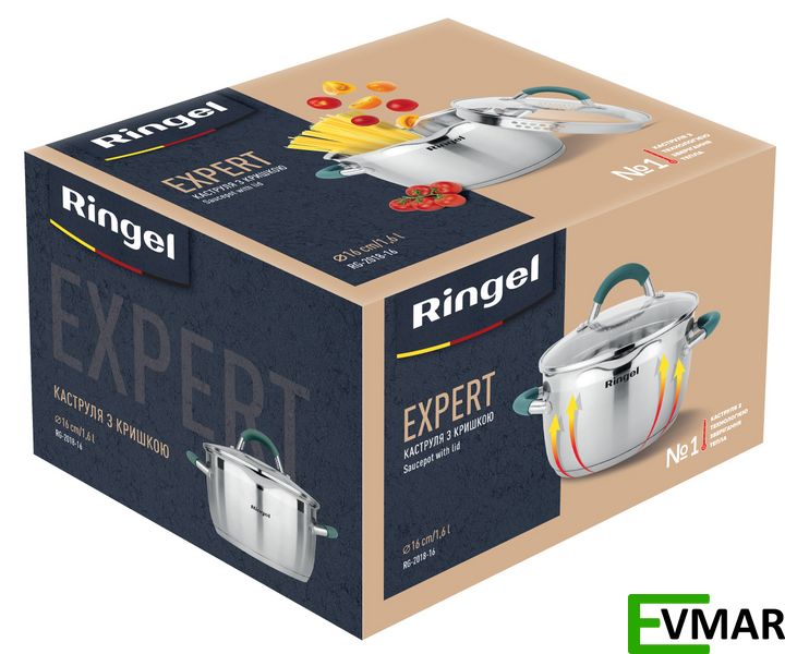 Каструля RINGEL EXPERT 16 см 1.6 л (RG 2018-16) RG 2018-16 фото