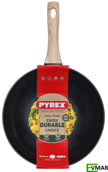 Сковорода PYREX Cook&Care WOK, 28 см (CR28BW6/8044) CR28BW6/8044 фото