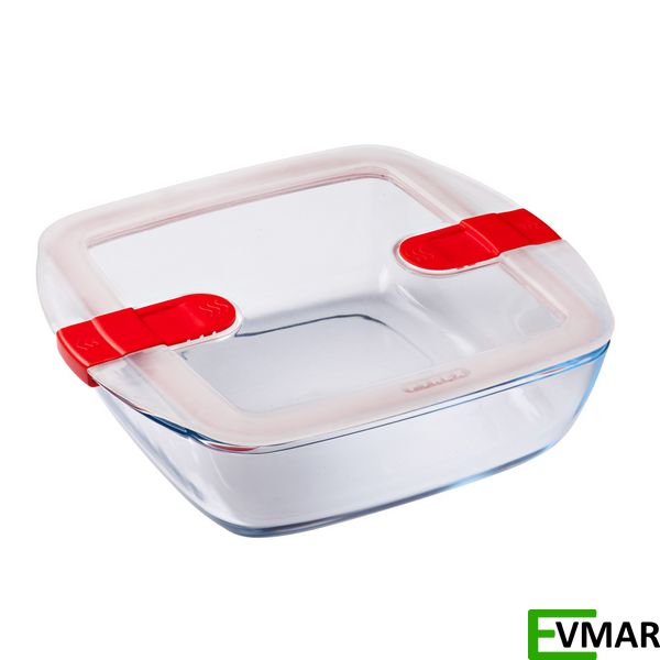 Форма квадратна PYREX CK&HT, 25 х 22 х 7 см, 2.2 л (212PH00/7644) 212PH00/7644 фото