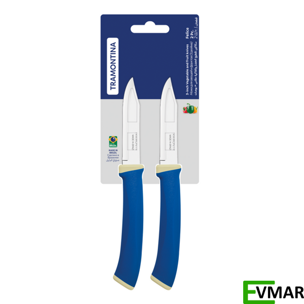 Набір ножів для овочів та фруктів TRAMONTINA FELICE, 76мм, 2шт. (23490/213) 23490/213 фото