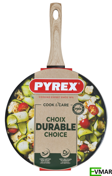 Сковорода з кришкою PYREX Cook&Care, 28 см (CR28DF6/8144) CR28DF6/8144 фото