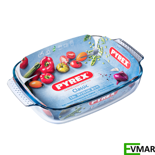 Форма прямокутна PYREX Classic, 38 х 25 х 6.5 см, 3.6 л (232B000/8046) 232B000/8046 фото