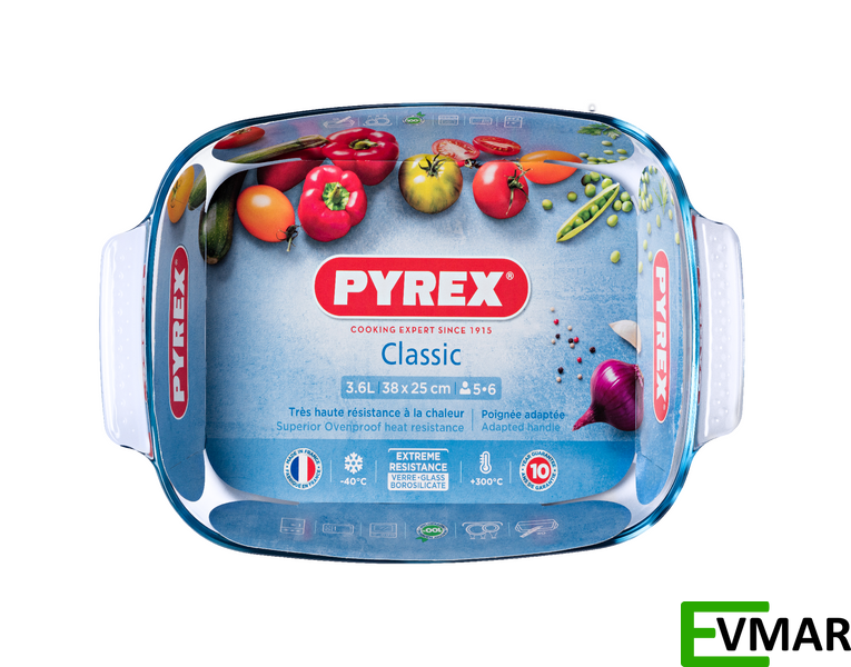 Форма прямокутна PYREX Classic, 38 х 25 х 6.5 см, 3.6 л (232B000/8046) 232B000/8046 фото