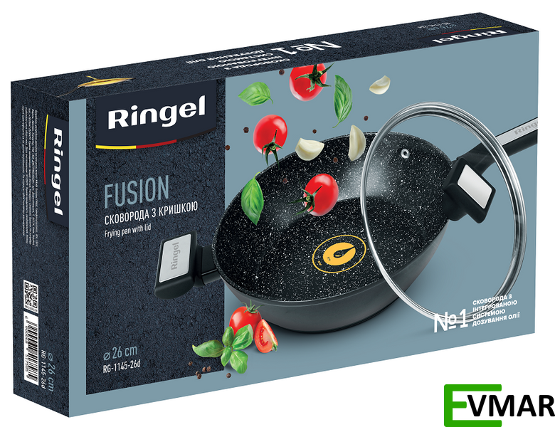 Сковорода RINGEL Fusion з кришкою RG-1145-26d фото