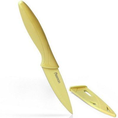 Обробний ніж Fissman CARAMELLA у чохлі, 10 см (2550) 2550 фото